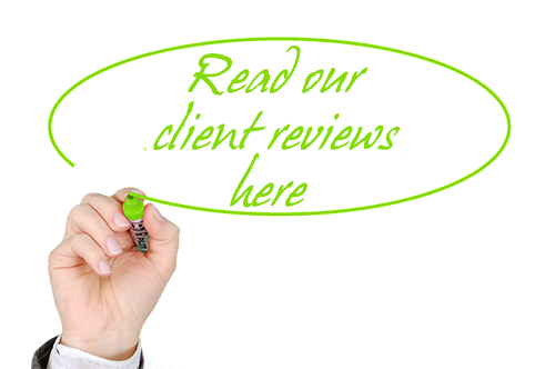 Read Our Client Reviews Here